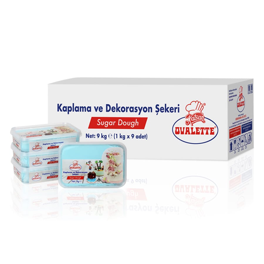Захарно тесто Ovalette — бебешко синьо, 1 кг